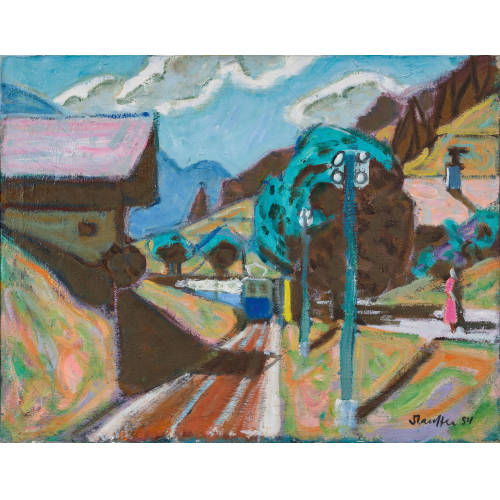 FRED STAUFFER : 'Bei Flendruz' (DOBIASCHOFSKY AUKTIONEN AG)