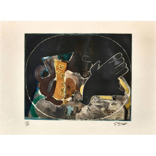 GEORGES BRAQUE : 'Pichet et oiseau' (DOBIASCHOFSKY AUKTIONEN AG)