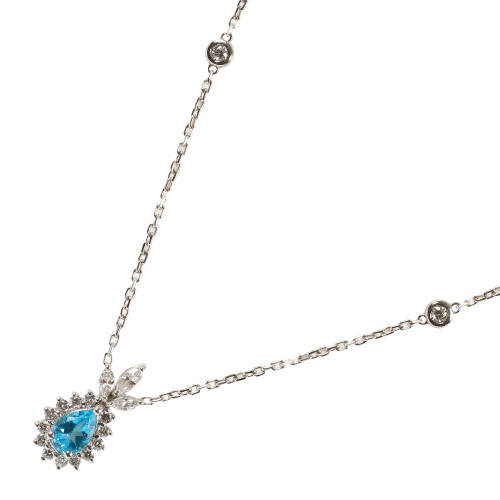 AQUAMARIN-DIAMANT-COLLIER : (DOBIASCHOFSKY AUKTIONEN AG)
