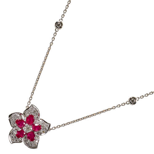 RUBIN-DIAMANT-COLLIER : (DOBIASCHOFSKY AUKTIONEN AG)