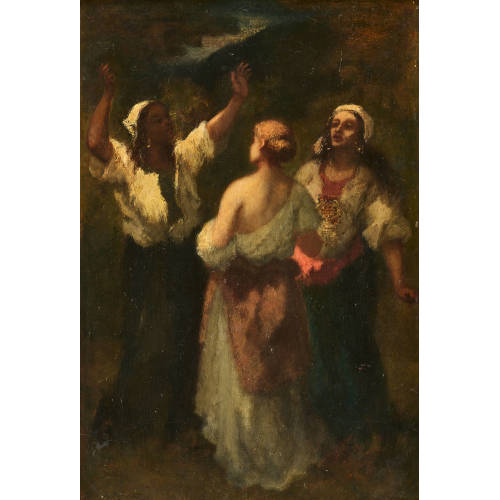 NARCISSE VIRGILE DIAZ DE LA PE�A : Allegorien der drei Kontinente der Alten Welt (DOBIASCHOFSKY AUKTIONEN AG)