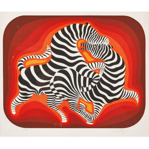 VICTOR VASARELY : 'Zebras' (DOBIASCHOFSKY AUKTIONEN AG)