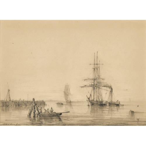 MAURITS FREDERIK HENDRIK DE HAAS : Schiffe in Hafenn�he (DOBIASCHOFSKY AUKTIONEN AG)