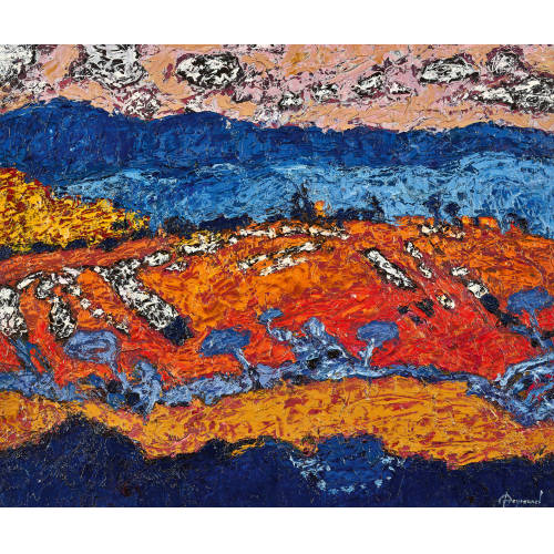 JACQUES PEYRONNET : 'Paysage catalan' (DOBIASCHOFSKY AUKTIONEN AG)