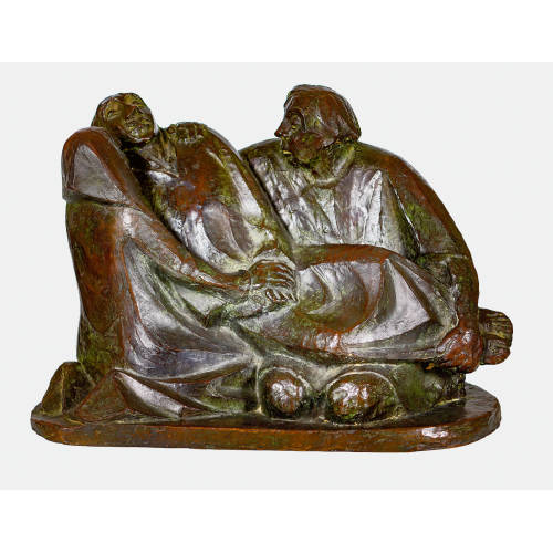 ERNST BARLACH : 'Gruppe aus drei Figuren (Der Tod, Sterben)' (DOBIASCHOFSKY AUKTIONEN AG)