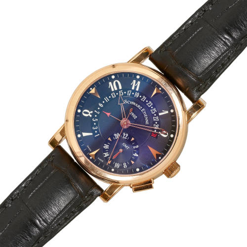 SCHWARZ ETIENNE : Herrenarmbanduhr 'Roma Classique GMT Retrograde', limitierte Edition (DOBIASCHOFSKY AUKTIONEN AG)