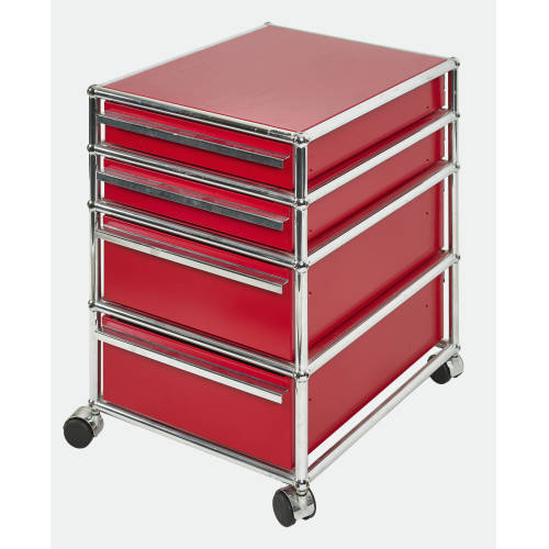 FRITZ HALLER : Rollcontainer 'USM Haller', Entwurf 1963 (Ausf�hrung USM) (DOBIASCHOFSKY AUKTIONEN AG)