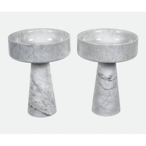 ANGELO MANGIAROTTI : Paar Blumenst�nder, Entwurf 1971 (Ausf�hrung Skipper) (DOBIASCHOFSKY AUKTIONEN AG)