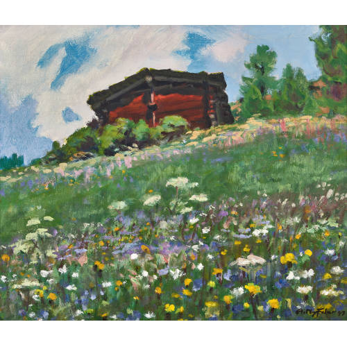 ALBERT NYFELER : 'Bergfr�hling in Kippel' (DOBIASCHOFSKY AUKTIONEN AG)