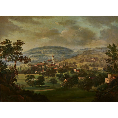 FERDINAND SOMMER : Ansicht von Steffisburg (DOBIASCHOFSKY AUKTIONEN AG)