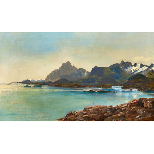 EDWARD THEODORE COMPTON : A View of a Lofoten Fjord (DOBIASCHOFSKY AUKTIONEN AG)
