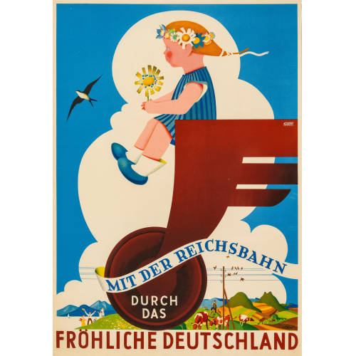 ANONYM : 'Mit der Reichsbahn durch das fr�hliche Deutschland' (DOBIASCHOFSKY AUKTIONEN AG)