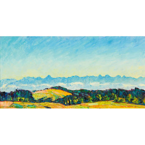LOUIS D�RR : Panorama der Stockhorn-Gantrisch-Bergkette (DOBIASCHOFSKY AUKTIONEN AG)