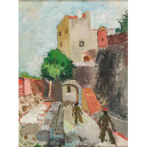 WALTER KURT WIEMKEN : 'Eingang zum Schloss Collioure' (DOBIASCHOFSKY AUKTIONEN AG)
