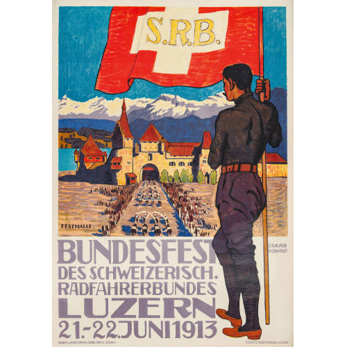OSKAR DOSWALD : 'Bundesfest des schweizerisch. Radfahrerbundes Luzern 1913' (DOBIASCHOFSKY AUKTIONEN AG)