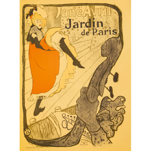 HENRI DE TOULOUSE-LAUTREC : 'Jane Avril Jardin de Paris' (DOBIASCHOFSKY AUKTIONEN AG)