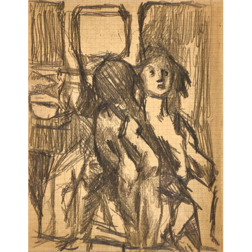 LOUIS SOUTTER : Deux femmes devant une fen�tre carr�e/'Fresque seraphins' (DOBIASCHOFSKY AUKTIONEN AG)