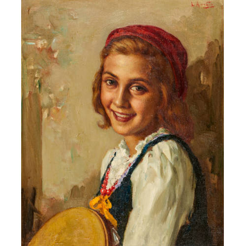 LUIGI AMATO : Ritratto di ragazza (DOBIASCHOFSKY AUKTIONEN AG)