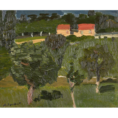 ALEXANDRE ROCHAT : 'Paysage � la Chapelle sur Carouge' (DOBIASCHOFSKY AUKTIONEN AG)
