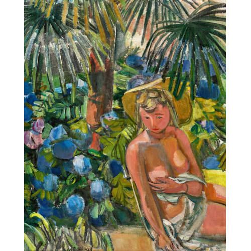 MAURICE BARRAUD : 'Figure au jardin' (DOBIASCHOFSKY AUKTIONEN AG)