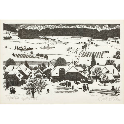 EMIL ZBINDEN : 'T�gertschi Winter' (DOBIASCHOFSKY AUKTIONEN AG)