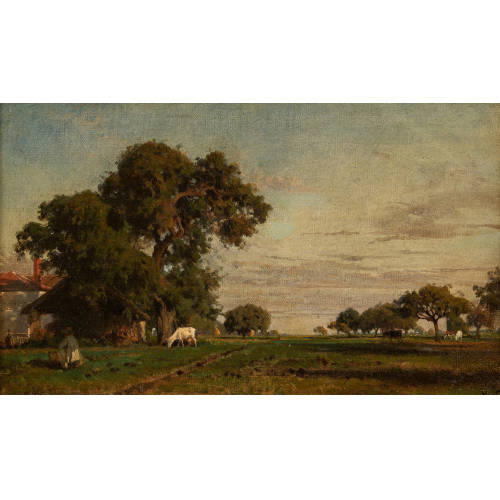 KARL GIRARDET : 'Bauernhof' (DOBIASCHOFSKY AUKTIONEN AG)