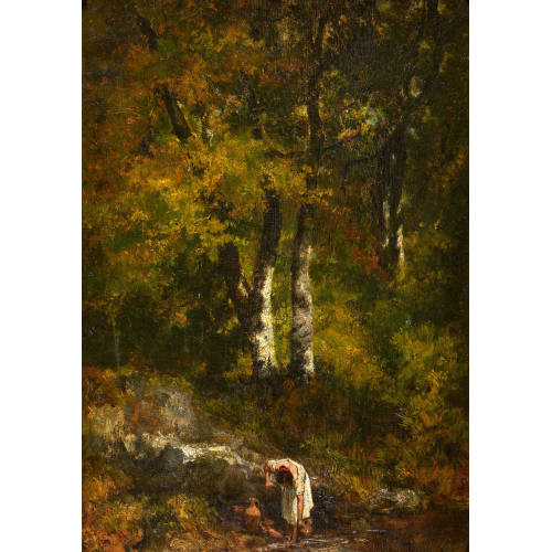 ALEXANDRE MARIE LONGUET : 'M�dchen an der Quelle' (DOBIASCHOFSKY AUKTIONEN AG)