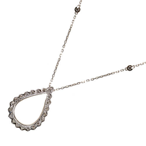 DIAMANT-ANH�NGER MIT KETTE : (DOBIASCHOFSKY AUKTIONEN AG)