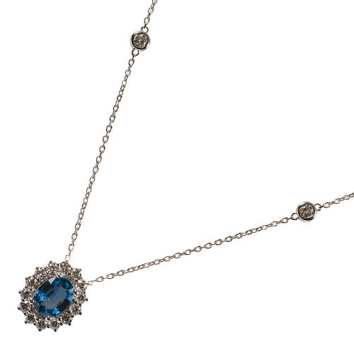 SAPHIR-DIAMANT-COLLIER : (DOBIASCHOFSKY AUKTIONEN AG)