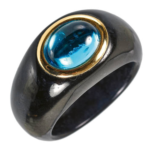 TOPAS-ONYX-RING : (DOBIASCHOFSKY AUKTIONEN AG)