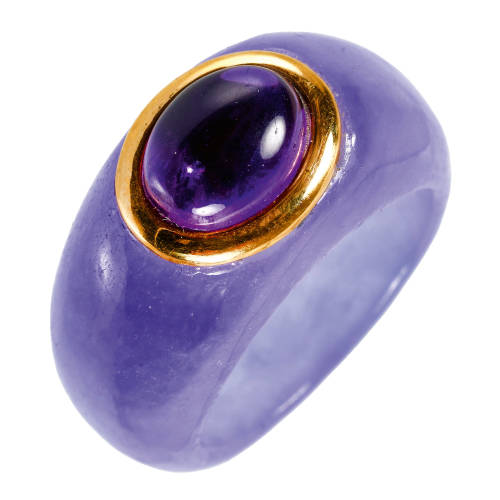 AMETHYST-JADE-RING : (DOBIASCHOFSKY AUKTIONEN AG)