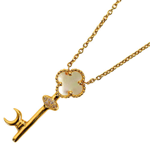 PERLMUTT-DIAMANT-ANH�NGER MIT KETTE : (DOBIASCHOFSKY AUKTIONEN AG)