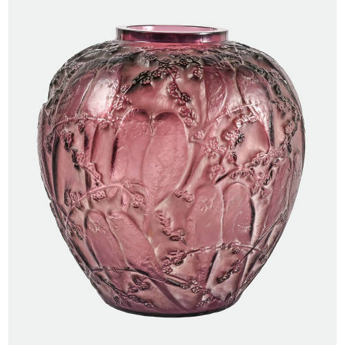 REN� LALIQUE : Vase 'Perruches', Wingen-sur-Moder, um 1919 (DOBIASCHOFSKY AUKTIONEN AG)