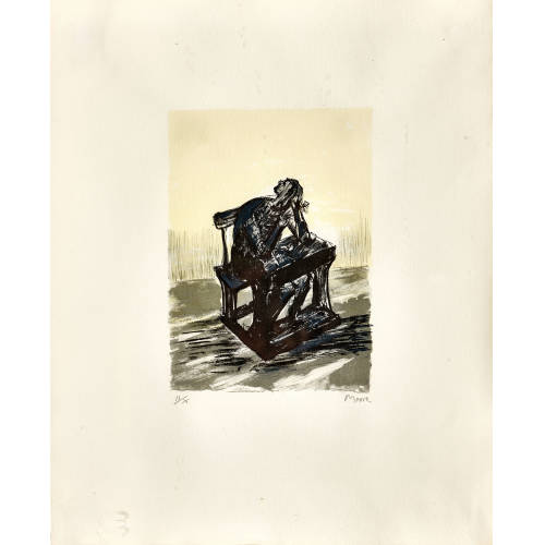 HENRY MOORE : 'Girl Seated at Desk I' (DOBIASCHOFSKY AUKTIONEN AG)