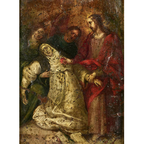 18. JH. ITALIEN : Die mystische Verlobung der Heiligen Katharina von Siena (DOBIASCHOFSKY AUKTIONEN AG)