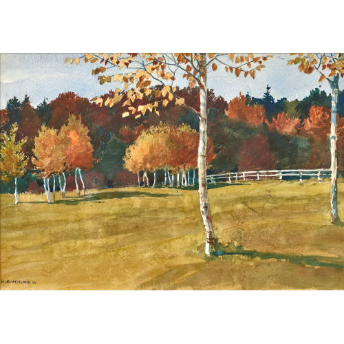 HANS BEAT WIELAND : Herbstliche Landschaft (DOBIASCHOFSKY AUKTIONEN AG)