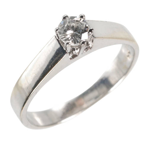 SOLITAIRE-RING : (DOBIASCHOFSKY AUKTIONEN AG)