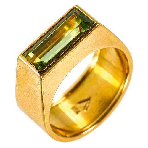 PERIDOT-RING : (DOBIASCHOFSKY AUKTIONEN AG)
