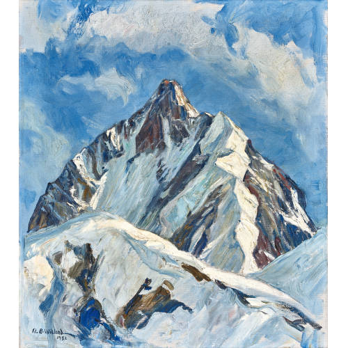 HANS BEAT WIELAND : Piz Bernina mit Biancograt (DOBIASCHOFSKY AUKTIONEN AG)