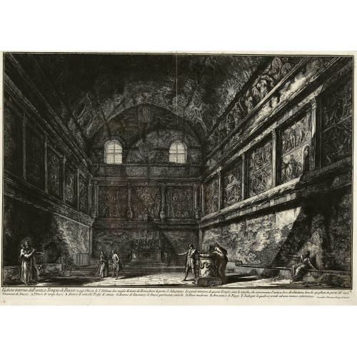 GIOVANNI BATTISTA PIRANESI : 'Veduta interna dell'antico Tempio di Bacco ...' (DOBIASCHOFSKY AUKTIONEN AG)