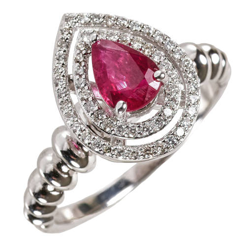 RUBIN-DIAMANT-RING : (DOBIASCHOFSKY AUKTIONEN AG)