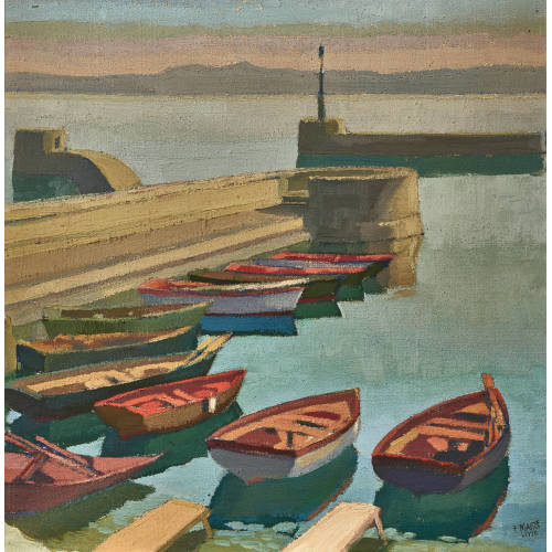 FERDINAND HENRI MAIRE : Le vieux port de Neuch�tel (DOBIASCHOFSKY AUKTIONEN AG)