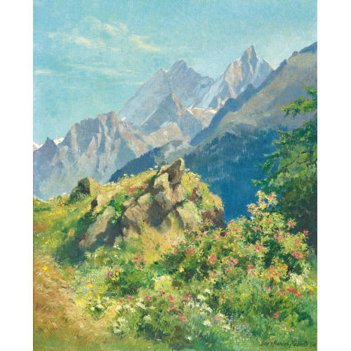 EDUARD FREIHERR VON HANDEL-MAZZETTI : Dom und T�schhorn in den Walliser Alpen (DOBIASCHOFSKY AUKTIONEN AG)