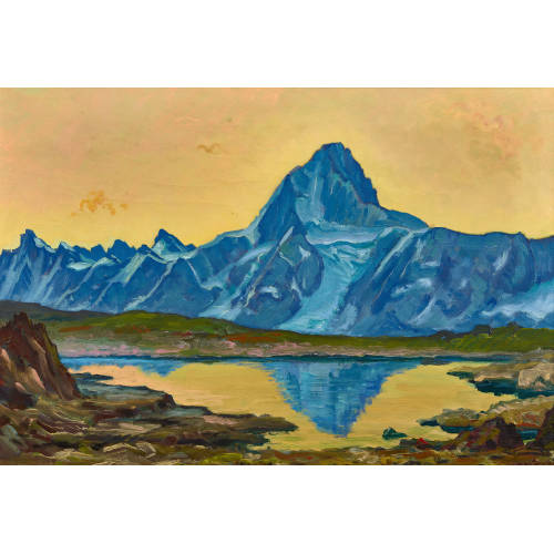 ALBERT NYFELER : Ansicht des Bietschhorn (DOBIASCHOFSKY AUKTIONEN AG)