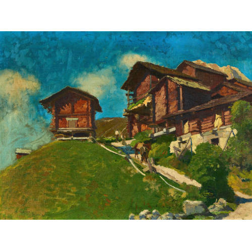 FRANCIS PORTIER : 'Grimentz' (DOBIASCHOFSKY AUKTIONEN AG)