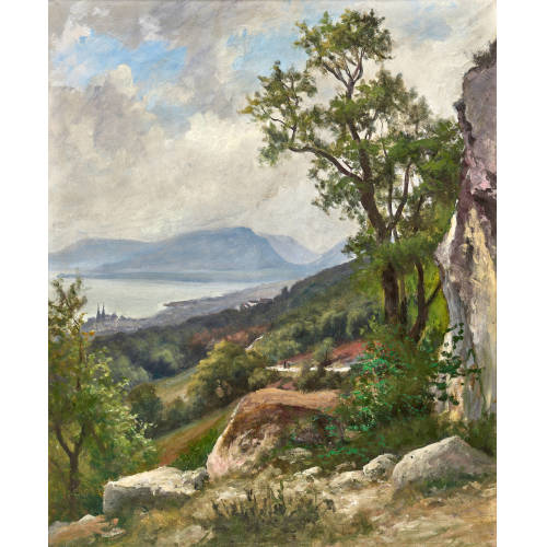 CHARLES-�DOUARD DU BOIS : Vue sur un lac (DOBIASCHOFSKY AUKTIONEN AG)