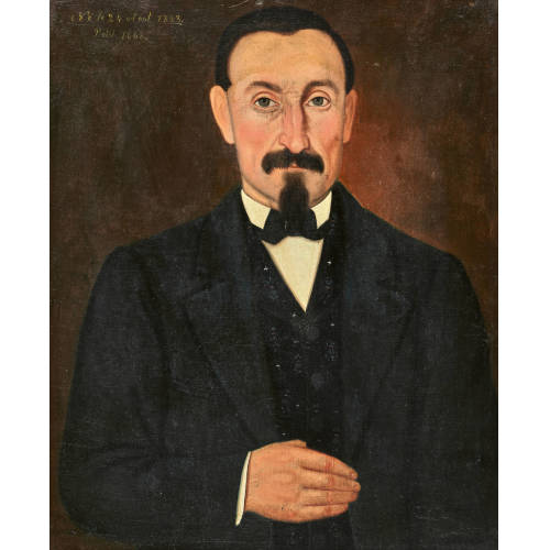 PIERRE JOSEPH BROUCHOUD : Halbportr�t eines Mannes en face (DOBIASCHOFSKY AUKTIONEN AG)