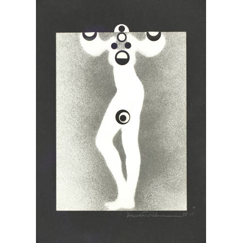 EMMETT WILLIAMS : 'Moose girl holding up a picture you are looking at' (DOBIASCHOFSKY AUKTIONEN AG)