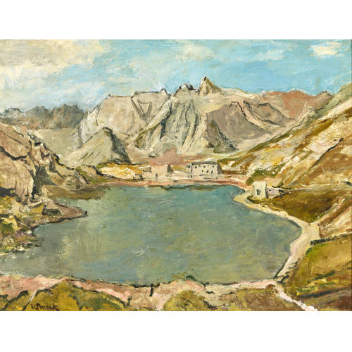 VICTOR SURBEK : 'Lac du Grand San Bernardo, 2446 m �.M.' (DOBIASCHOFSKY AUKTIONEN AG)