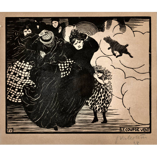 F�LIX VALLOTTON : 'Le coup de vent' (DOBIASCHOFSKY AUKTIONEN AG)